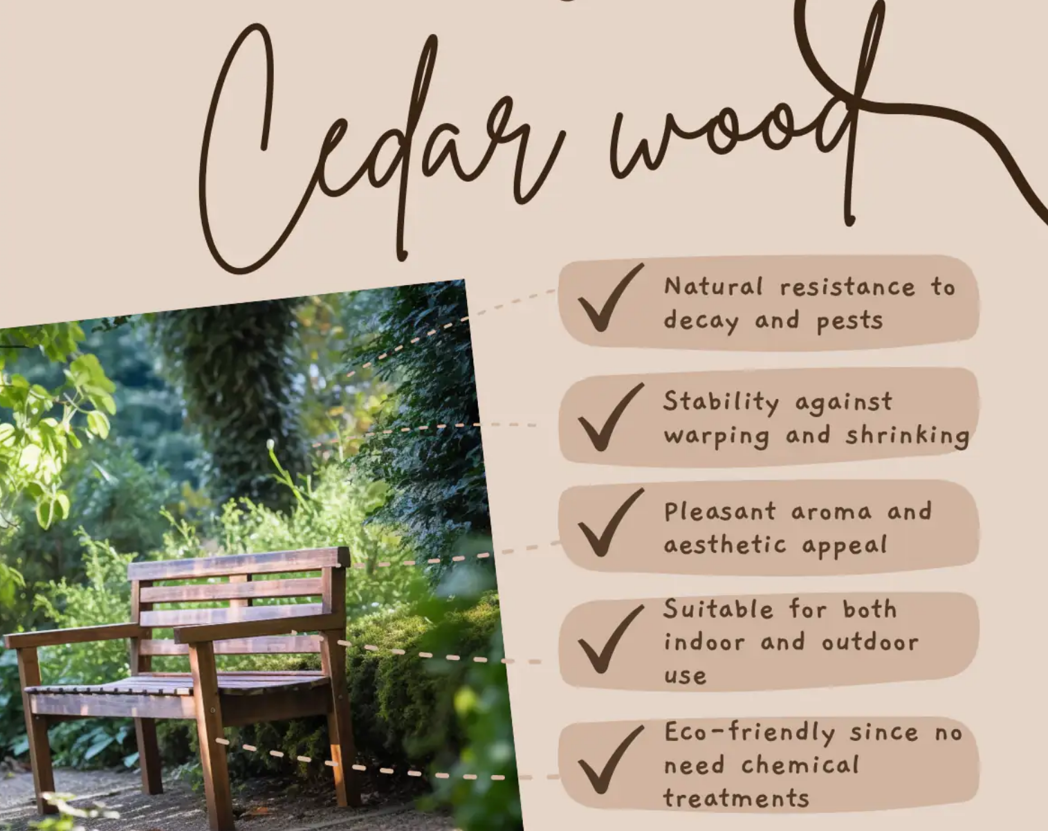 Handmade cedar planter boxes in an outdoor garden